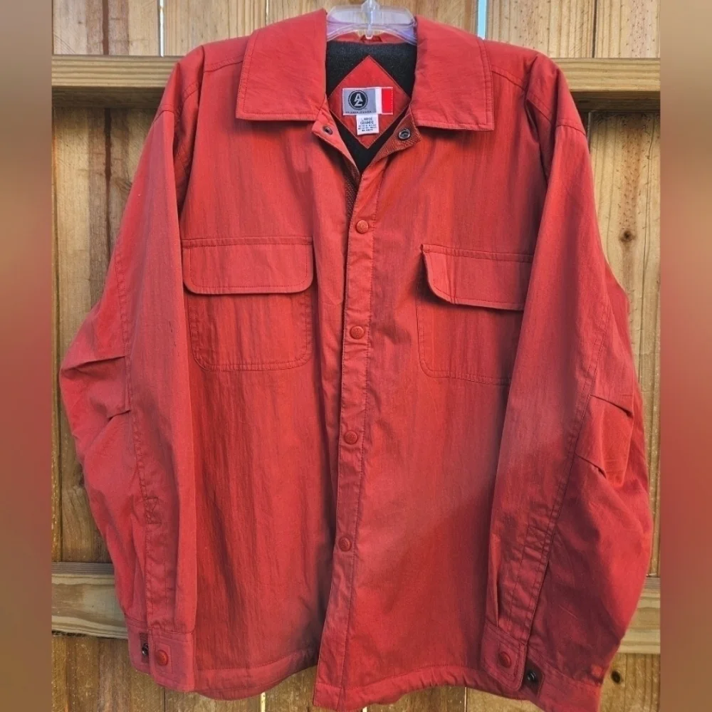 ARIZONA JEAN CO MENS JACKET ORANGE SZ L